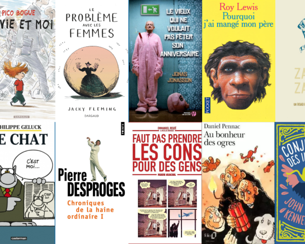 Comédie et satire en livres